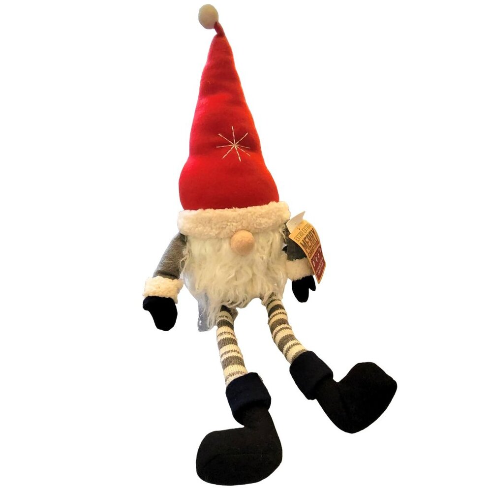Christmas Gnome Decoration Extra! Extra! Shelf sitting Soft Plush vl1005
